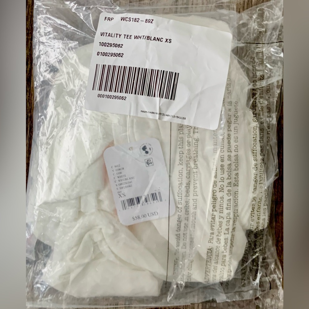 Free People Movement ~ Vitality Tee ~ * NTW *  Color ~ White ~ XS ~ - Picture 2 of 11